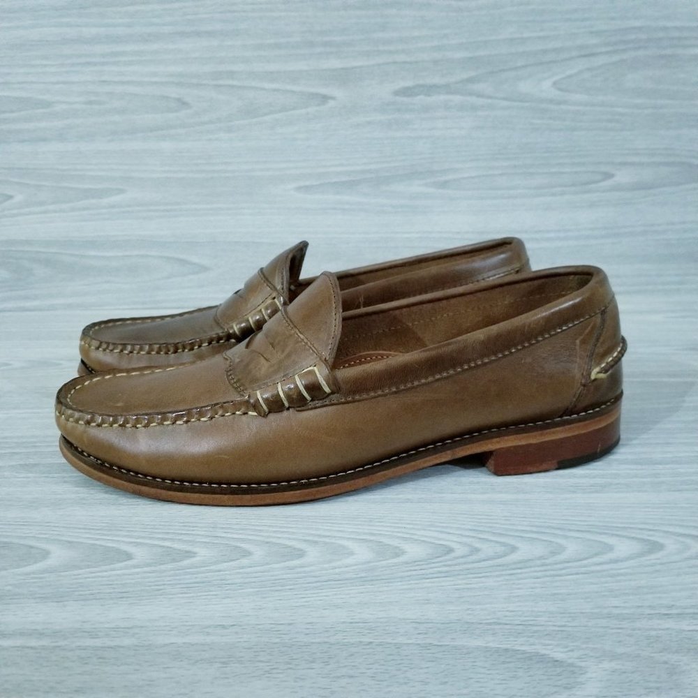 Oak Street Bootmakers Loafer Penny Beefroll Mens Natural Chromexcel Size 9 Shoe